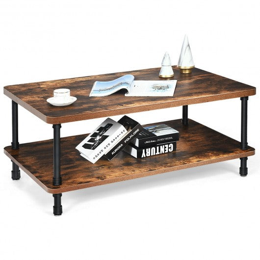 Industrial Rustic Accent Coffee Table