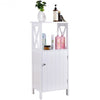 Bathroom Single Door Storage Floor Towels Cabinet