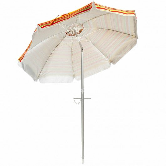 6.5FT Sun Shade Patio Beach Umbrella with Carry Bag
