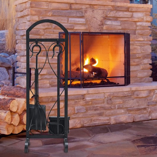 5 Pieces Hearth Fireplace Tools Set