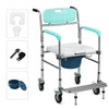 Aluminum Medical Transport Commode Wheelchair Shower Chair