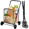 Portable Folding Shopping Cart Utility for Grocery Laundry