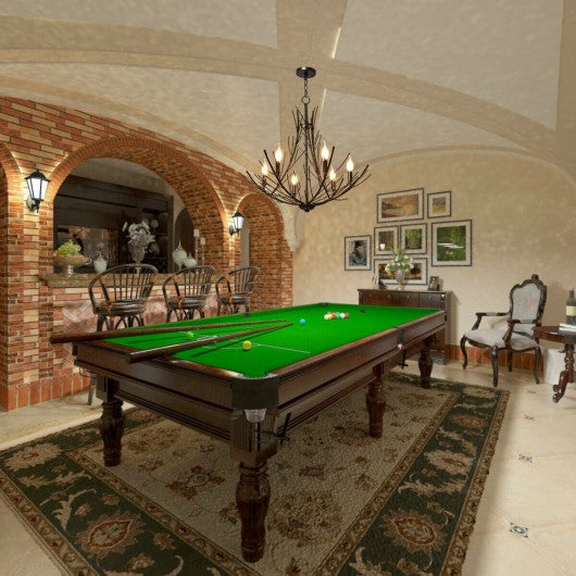 6-Light Vintage Branch Chandelier Copper Ceiling Lamp