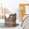 Removable Liner Bag Synthetic Rattan Basket Handwoven Laundry Hamper