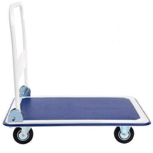 660lbs Folding Platform Cart Dolly Hand Truck