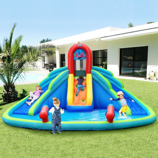 Kids Inflatable Water Slide Bounce House with Carry Bag