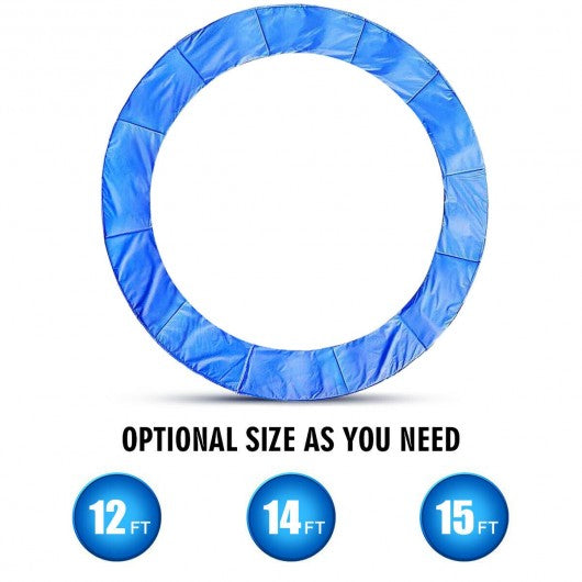 Blue Safety Round Spring Pad Replacement Cover for 15' Trampoline