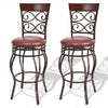 Set of 2 Swivel Padded Bar Stools