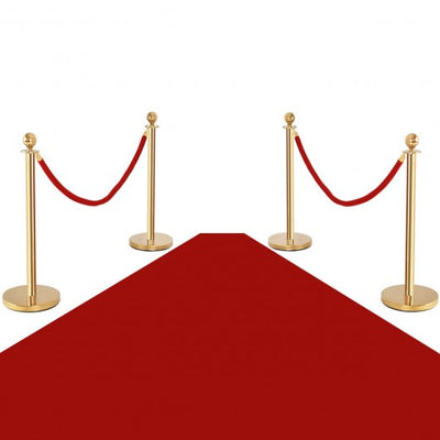 4 pcs Stanchion Posts Queue Pole