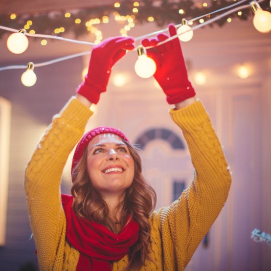 Christmas LED String Ball Lights Xmas Wedding Party Decor Fairy Lamp Warm White