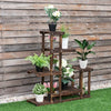 6-Tier Wooden Plant Pot Stand Rack