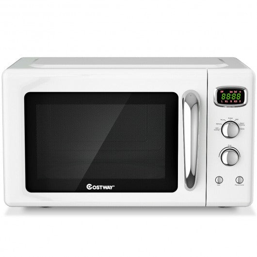 0.9 Cu.ft Retro Countertop Compact Microwave Oven