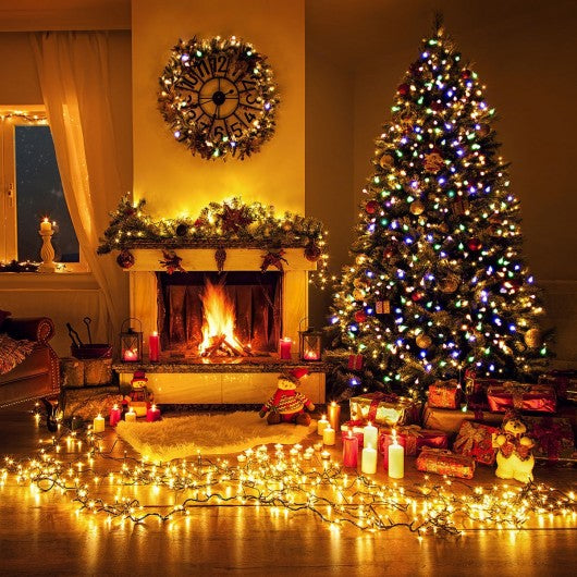 7.5 ft Pre-Lit Artificial Christmas Tree with 550 Multicolor Lights