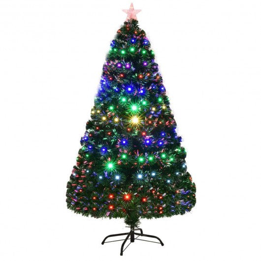 5' / 6' / 7' Multicolor LED Fiber Optic Artificial Christmas Tree
