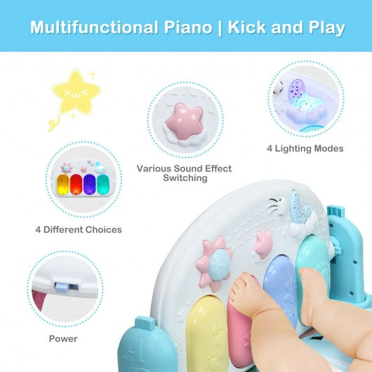 3 in 1 Fitness Music and Lights Baby Gym Play Mat
