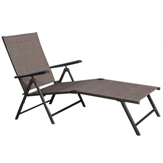 Outdoor Adjustable Chaise Lounge Chair
