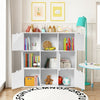 9 Cube Storage Wood Divider Bookcase-White