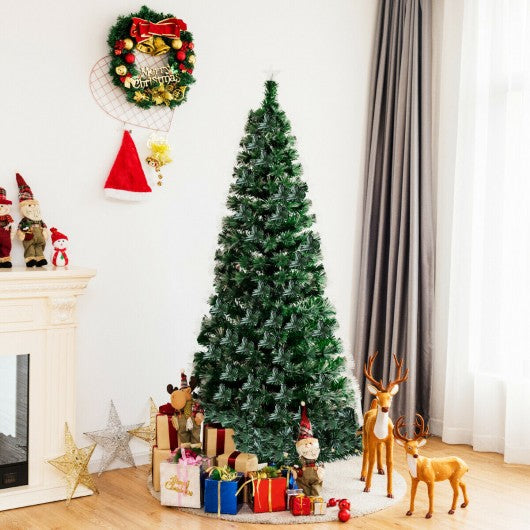 7Ft Double-color Lights Fiber Optic Christmas Tree