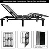 Queen Size Steel Frame Remote Adjustable Bed Base