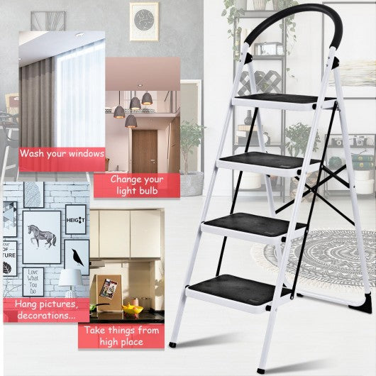 Folding Heavy Duty Industrial Lightweight 4 Step Ladder