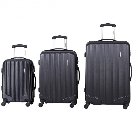 3 pcs Luggage Travel Set Bag with Lock