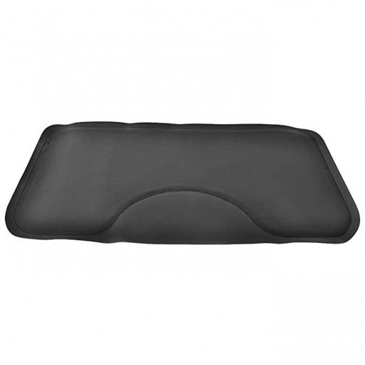 Black Rectangle Barber Salon Floor Mat