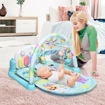 3 in 1 Fitness Music and Lights Baby Gym Play Mat