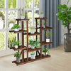 6 Tier Wood Plant Stand Flower Shelf Rack Holder