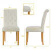 Set of 2 Tufted Dining Chair