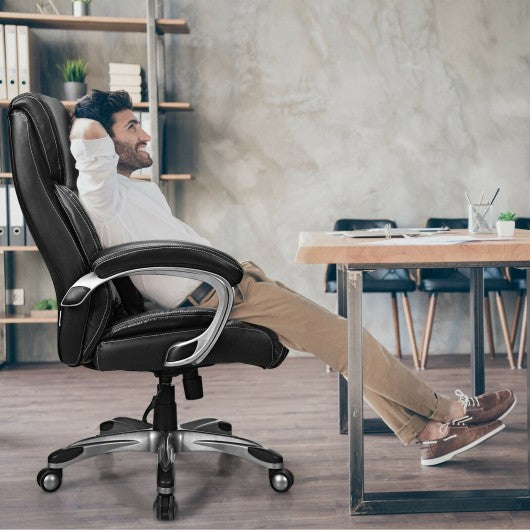 Adjustable Executive Office Recliner Chair with High Back and Lumbar Support
