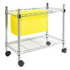 Metal Rolling File Cart for Letter Size or Legal Size Folder Storage