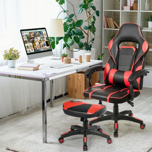 Multi-Use Footrest Swivel Height Adjustable Gaming Ottoman Footstool Chair