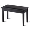 Solid Wood PU Leather Padded Piano Bench Keyboard Seat