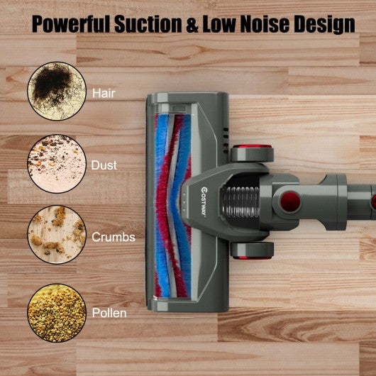 Cordless 6 in 1 Handheld Stick Vacuum Cleaner with Detachable Battery & Filtration