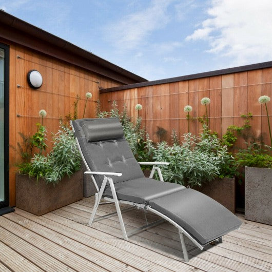 Outdoor Lightweight Folding Chaise Lounge Chair
