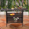 Outdoor Patio Rattan Bar Counter Table