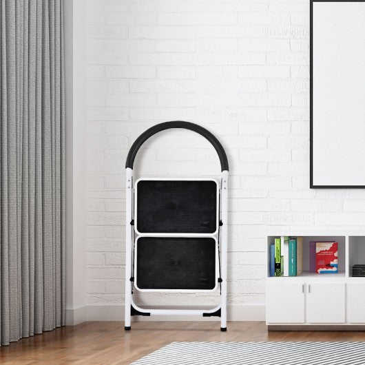 Folding Stool Heavy Duty Industrial Lightweight 2 Step Ladder