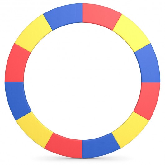 15FT Trampoline Replacement Safety Pad Bounce Frame Waterproof Cover-Color