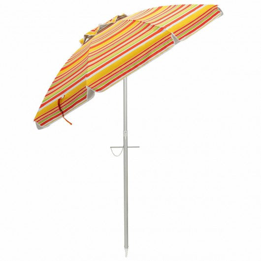 6.5FT Sun Shade Patio Beach Umbrella with Carry Bag