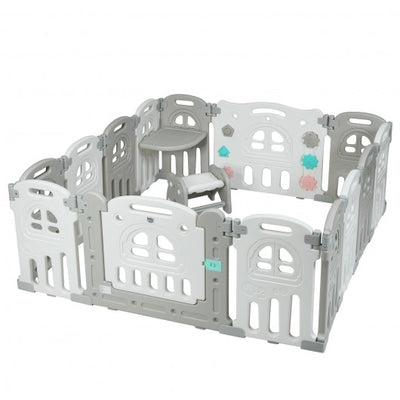14-Panel Foldable Baby Activity Centre Playpen