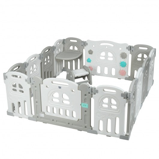 14-Panel Foldable Baby Activity Centre Playpen