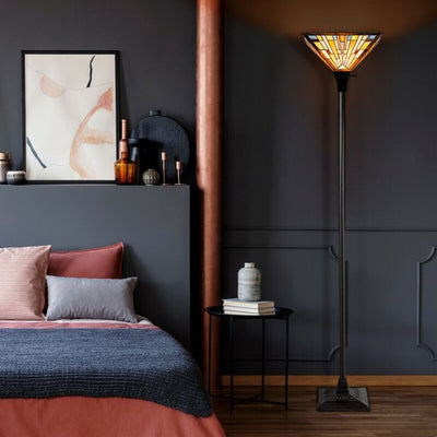 1-Light Torchiere Floor Lamp with 14