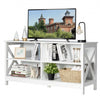 Wooden TV Stand Entertainment Media Center