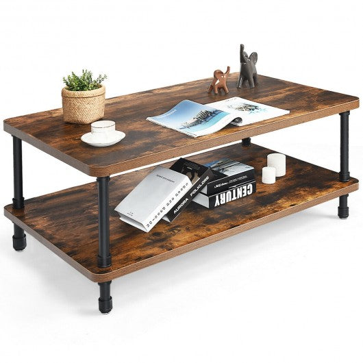 Industrial Rustic Accent Coffee Table