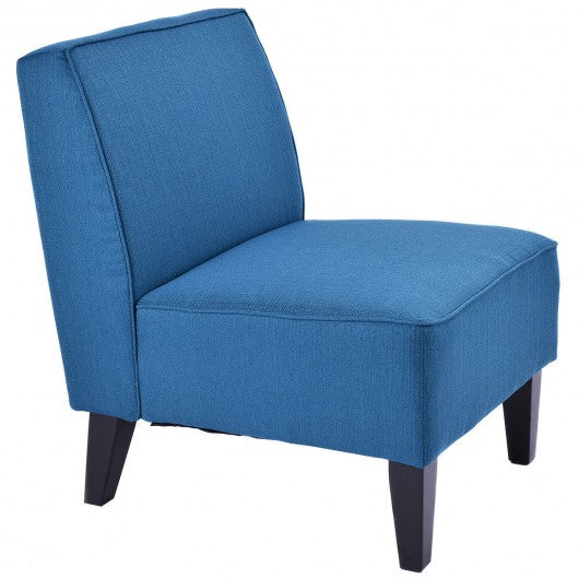 Contemporary Decor Solid Armless Accent Chair