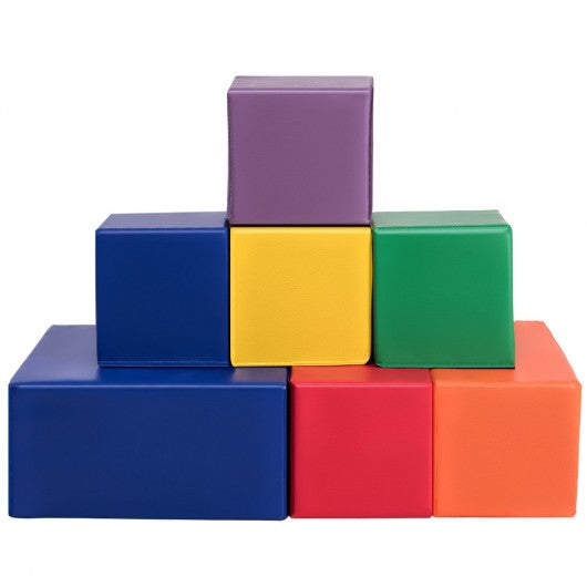 7 Pieces Set PU Foam Big Building Blocks for Kids