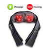 Shiatsu Back and Neck Kneading Shoulder Massager w/ Heat Straps