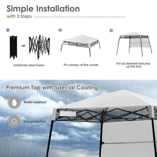 7 x 7 FT Sland Adjustable Portable Canopy Tent w/ Backpack