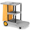 Commercial Janitorial Cleaning Cart 3 Shelf Housekeeping Ultility Cart