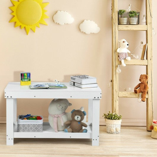 Solid Multifunctional Wood Kids Activity Play Table